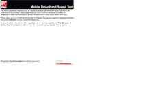 Desktop Screenshot of mobilespeedtest.thinkbroadband.com